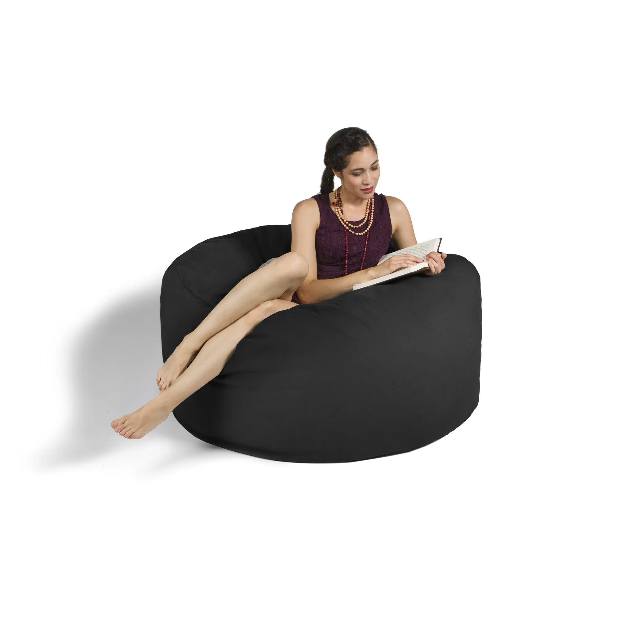Jaxx Saxx 4' Removable Cover Round Bean Bag