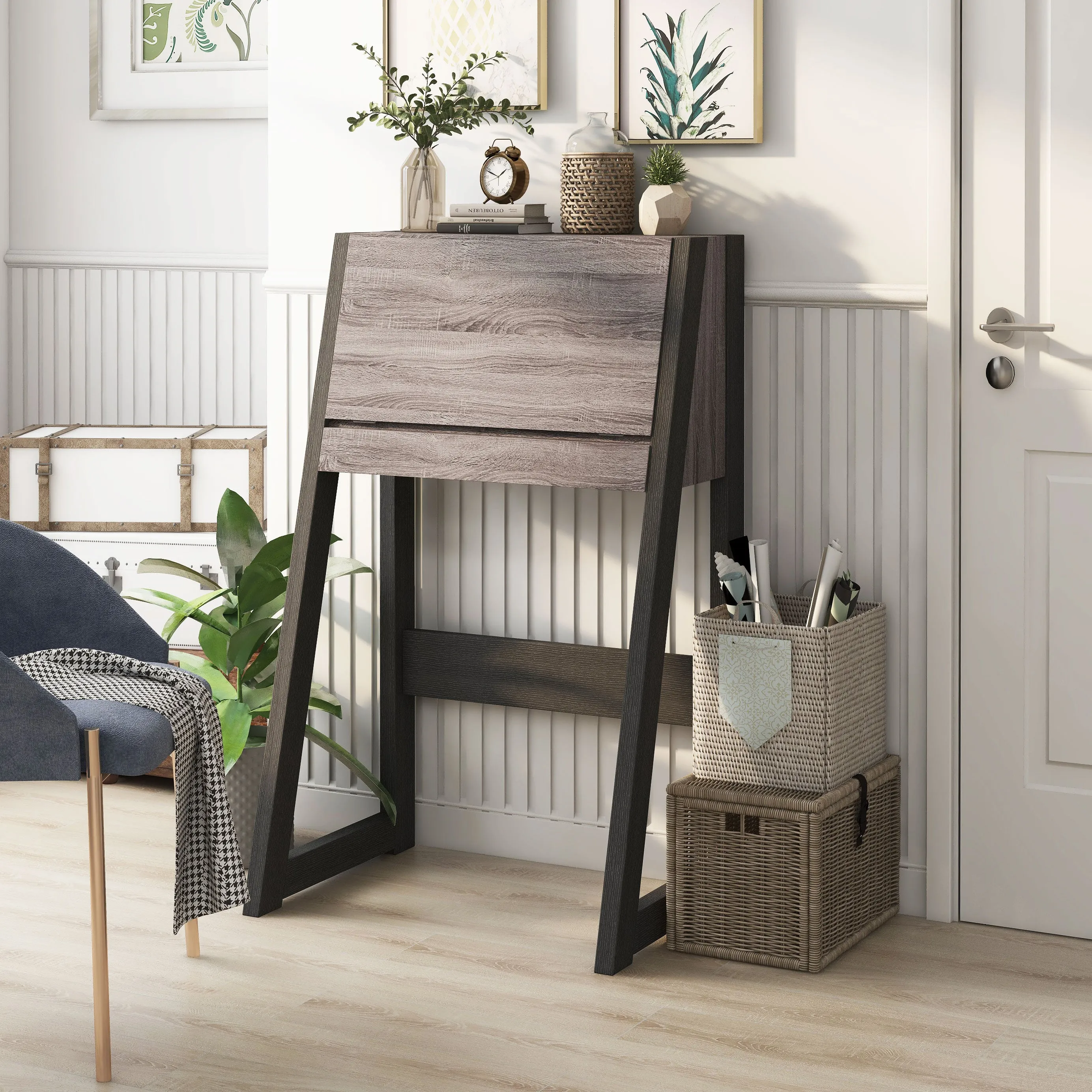 Keaton Urban Compact Flip-open 26-inch Computer Desk with Drawer