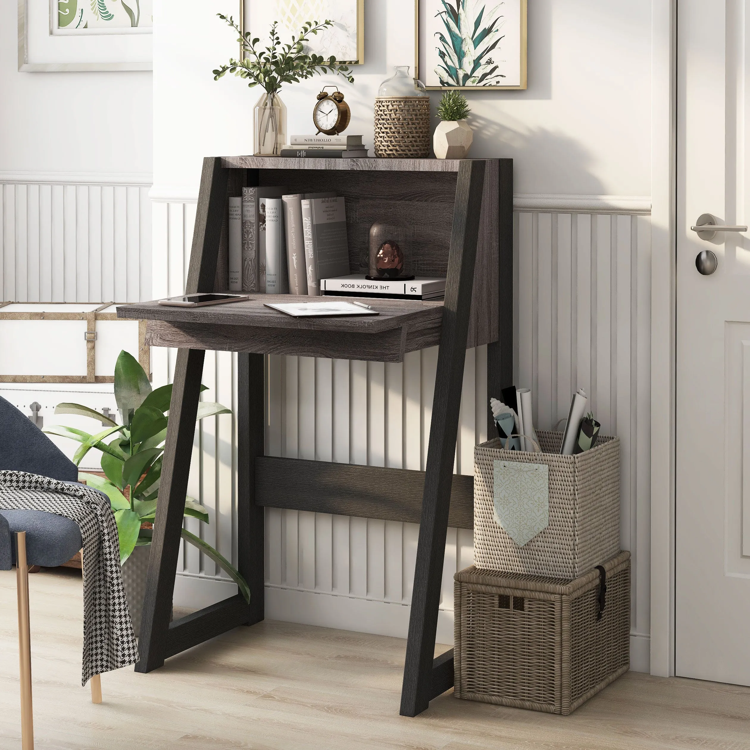 Keaton Urban Compact Flip-open 26-inch Computer Desk with Drawer