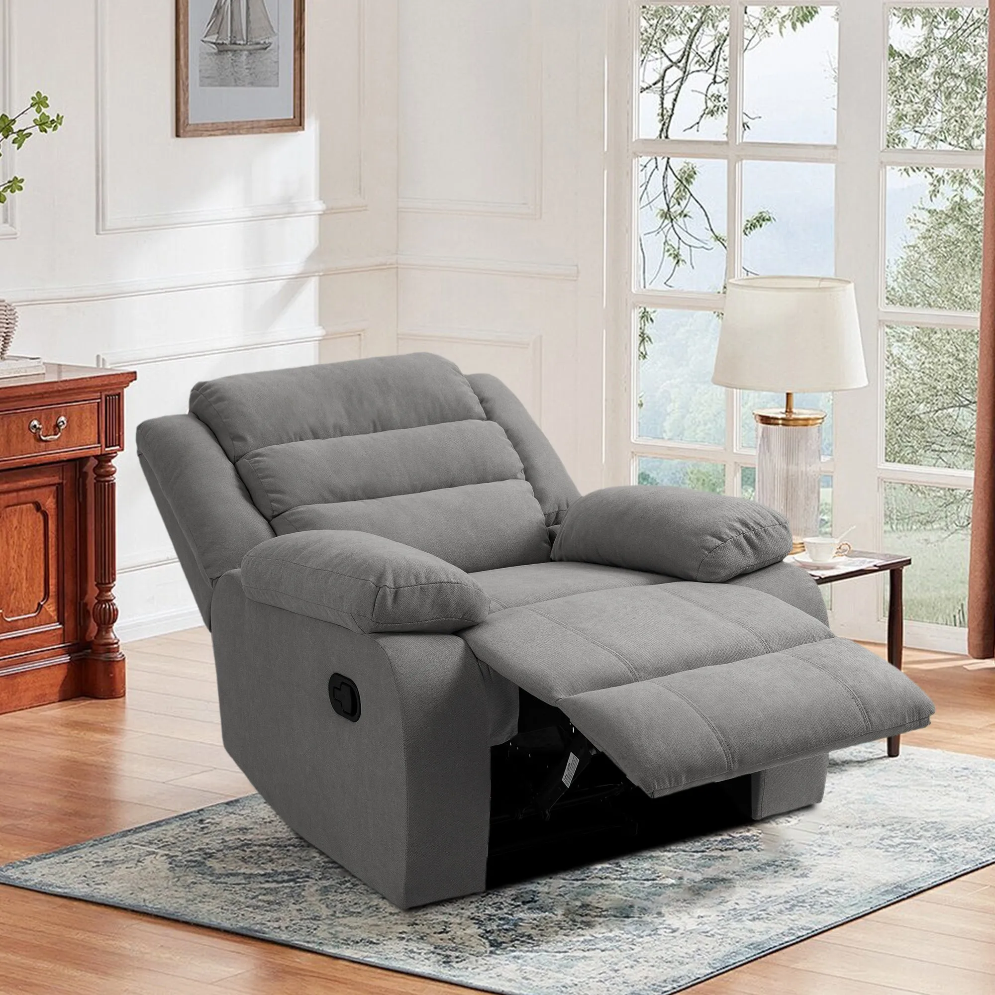 Kendra Modern and Super Soft Overstuffed Recliner