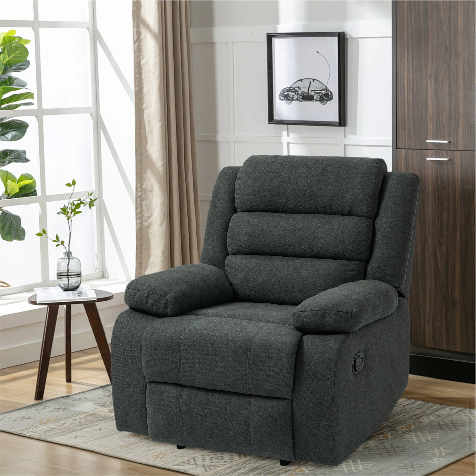 Kendra Modern and Super Soft Overstuffed Recliner