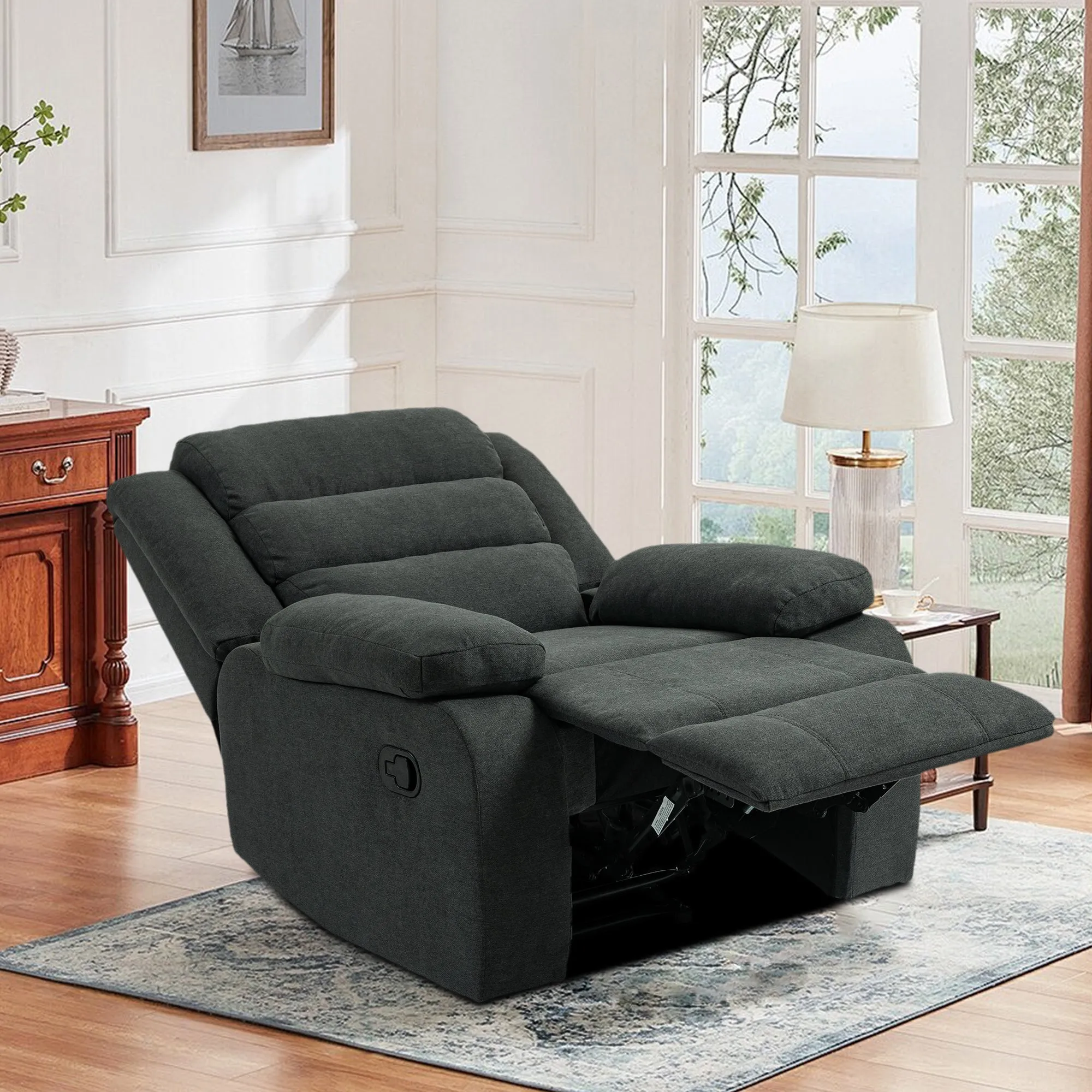 Kendra Modern and Super Soft Overstuffed Recliner