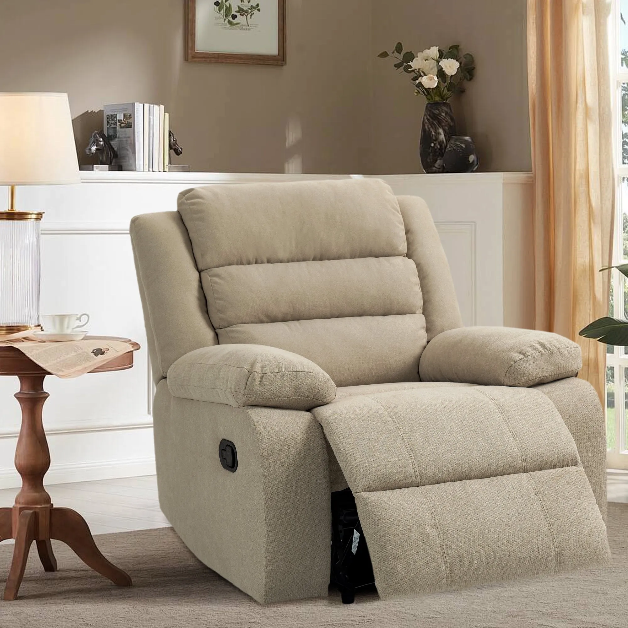 Kendra Modern and Super Soft Overstuffed Recliner
