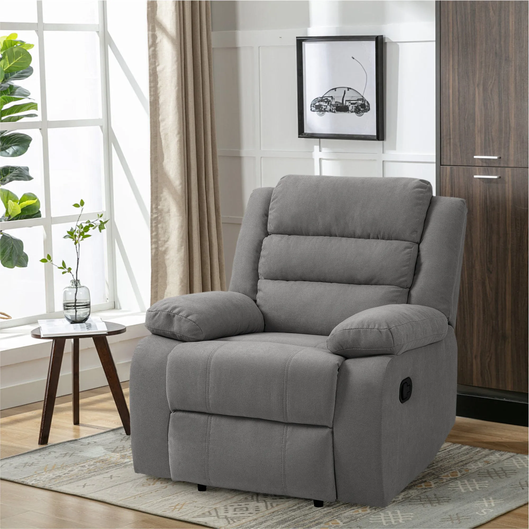 Kendra Modern and Super Soft Overstuffed Recliner