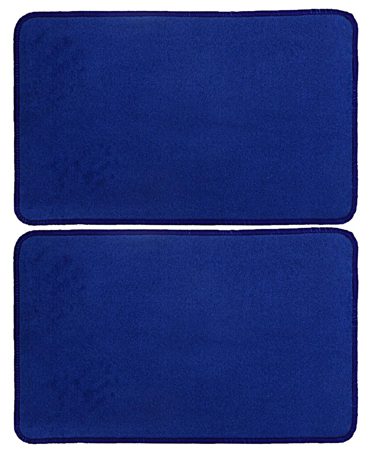Kuber Industries Microfiber Anti Slip 2 Pieces Door Mat 22"x14", Blue - CTKTC21885