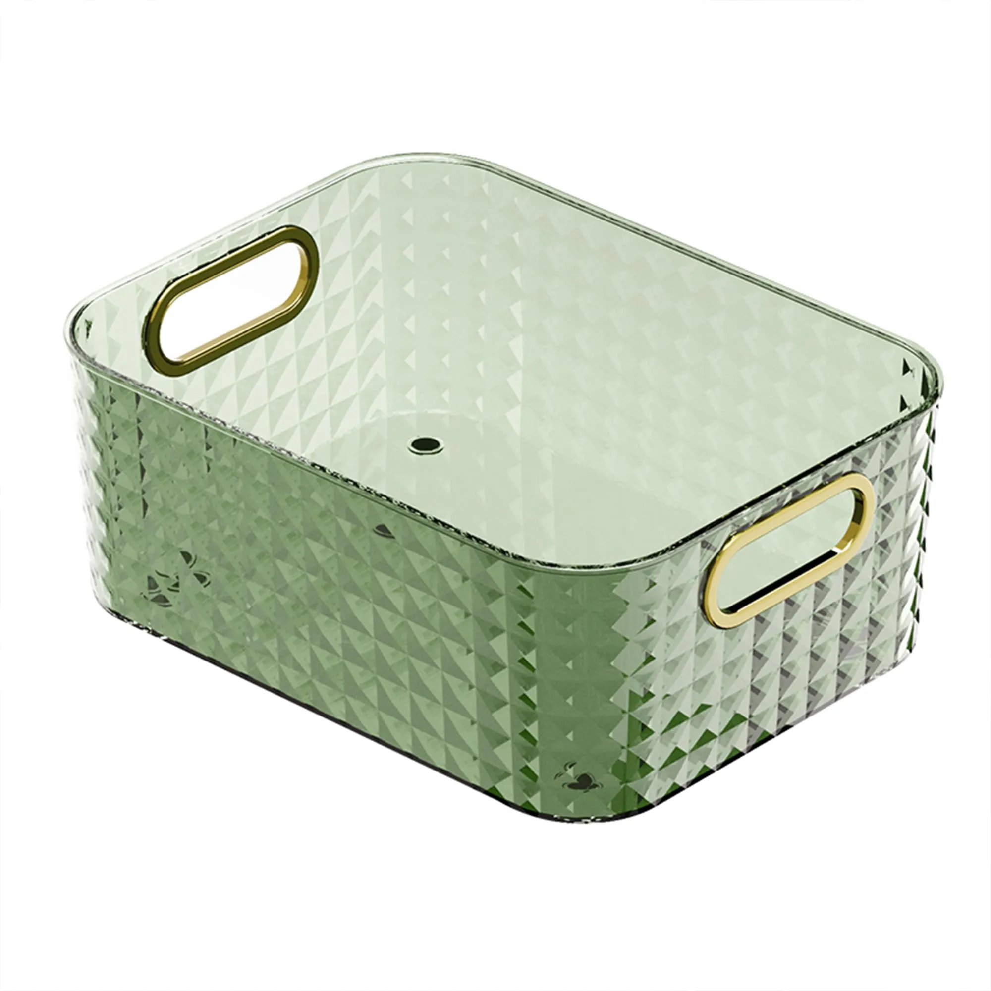 Kuber Industries Pack of 5 Multipurpose Portable Storage Container| Pantry Organise Basket | Organizer For Kitchen bathroom Accessories | Vanity Bins for Desktop Cosmetic-Storage | Dark Green