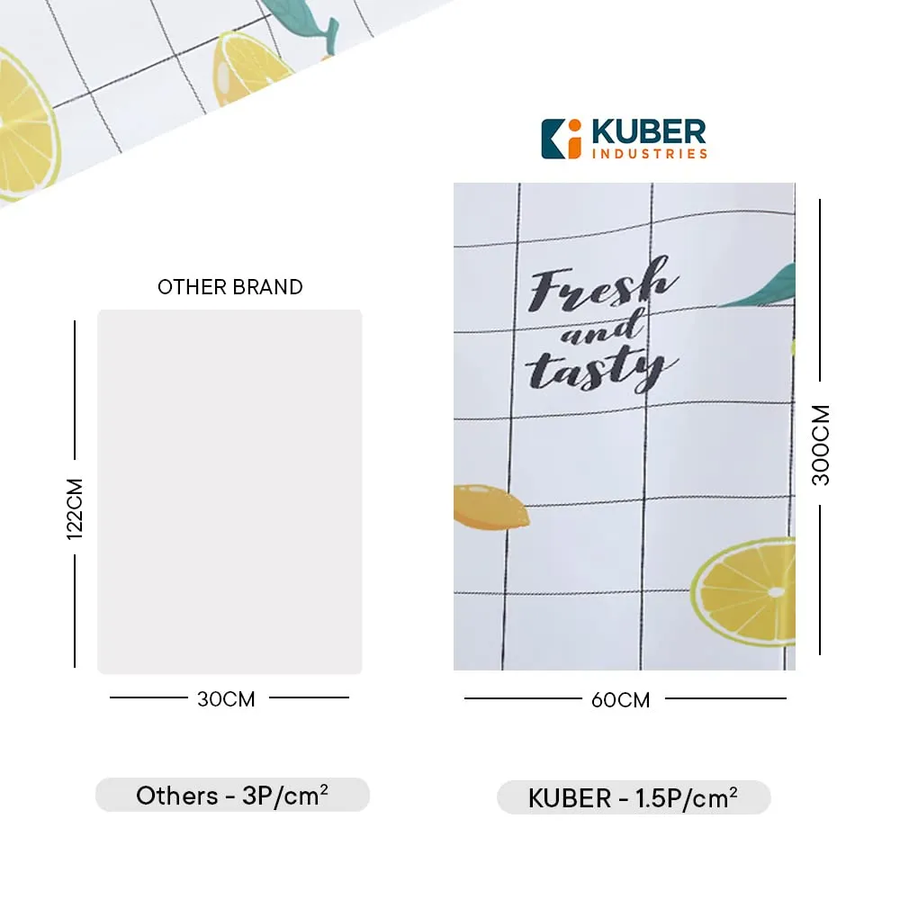 Kuber Industries PET Wallpaper for Walls in Kid’s Room and Kitchen|Self-Adhesive, Oilproof, Heat Resistant and Waterproof I DIY Designer Wall Sticker I Set of 2 Rolls, 60cmx300cm (Pack of 3)