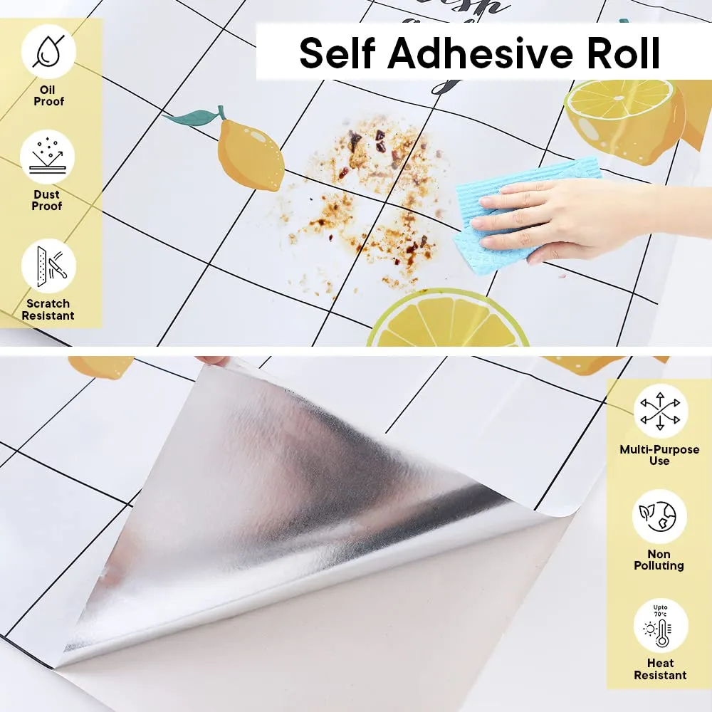 Kuber Industries PET Wallpaper for Walls in Kid’s Room and Kitchen|Self-Adhesive, Oilproof, Heat Resistant and Waterproof I DIY Designer Wall Sticker I Set of 2 Rolls, 60cmx300cm (Pack of 3)