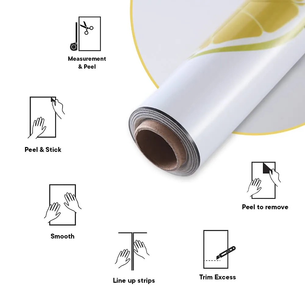 Kuber Industries PET Wallpaper for Walls in Kid’s Room and Kitchen|Self-Adhesive, Oilproof, Heat Resistant and Waterproof I DIY Designer Wall Sticker I Set of 2 Rolls, 60cmx300cm (Pack of 3)