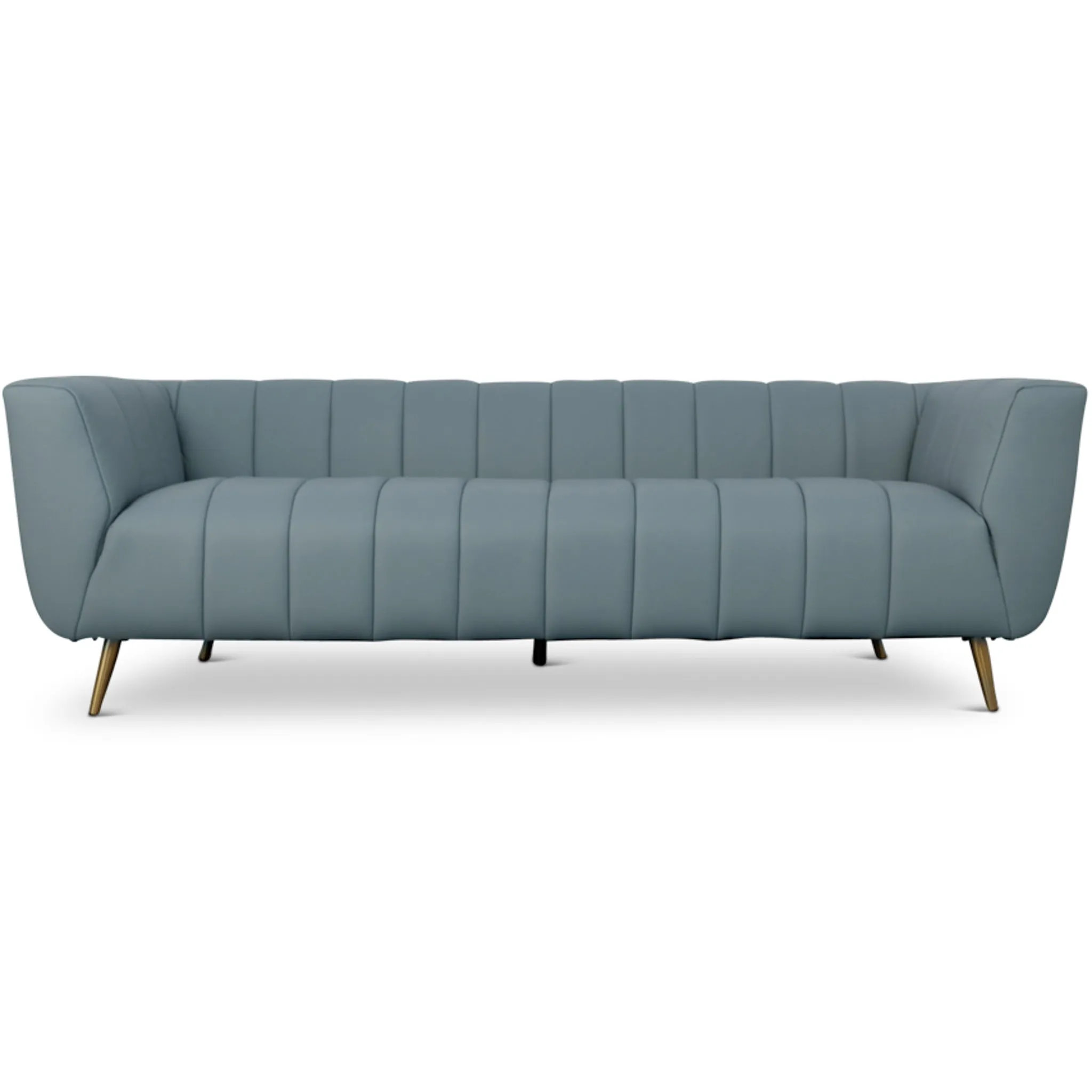 LaMattina Genuine Italian Leather Tufted Sofa