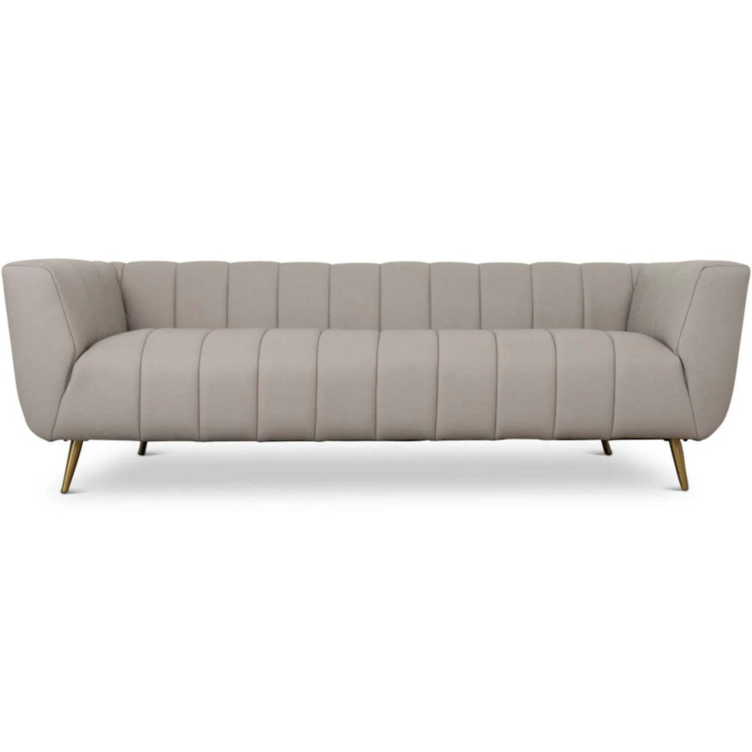 LaMattina Genuine Italian Leather Tufted Sofa