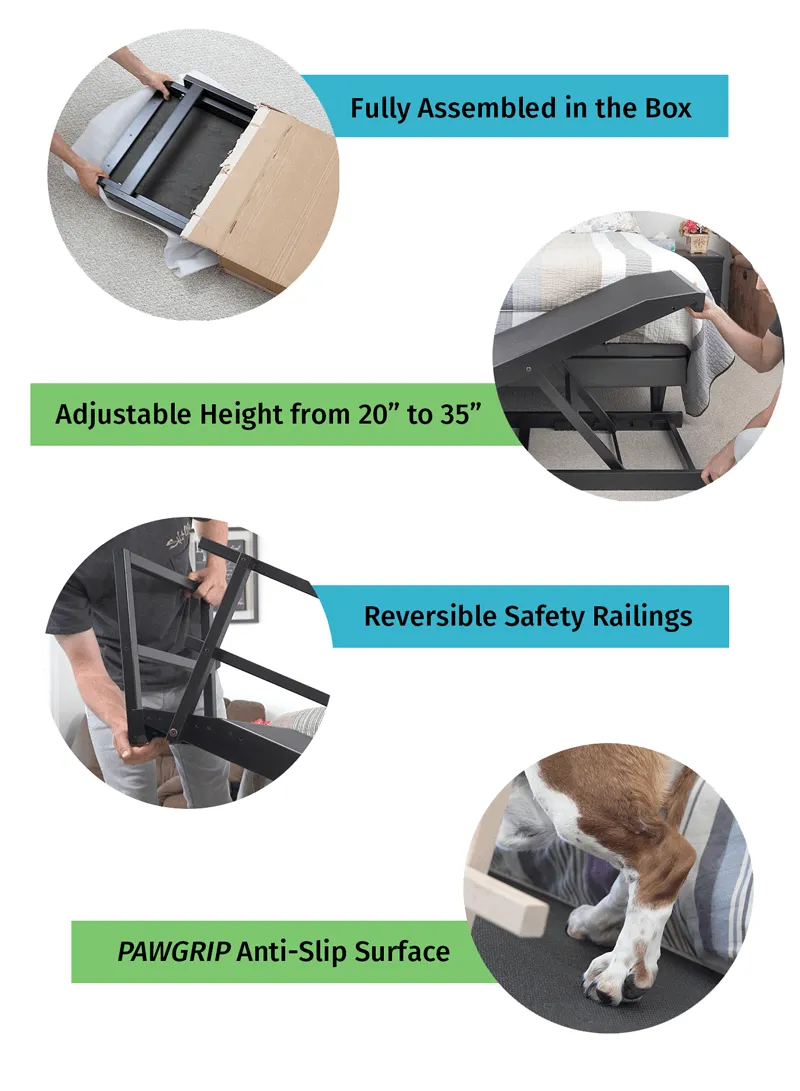 Large Dog Ramp for Beds