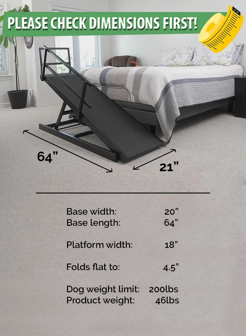 Large Dog Ramp for Beds