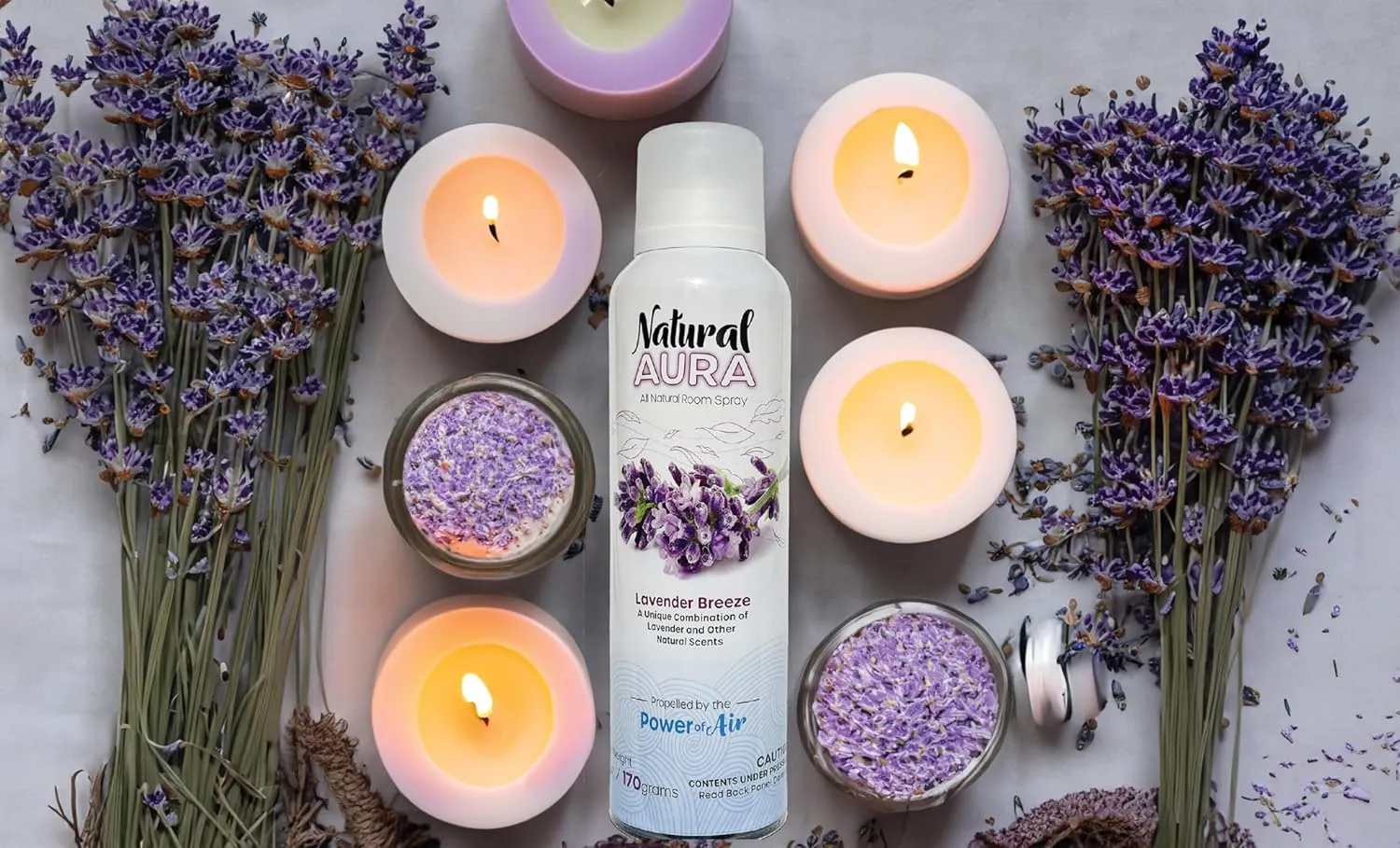 Lavender Breeze Room Spray - Long Lasting Calming Scent - 100% Plant Based - Pet and Kids Safe - 6oz.