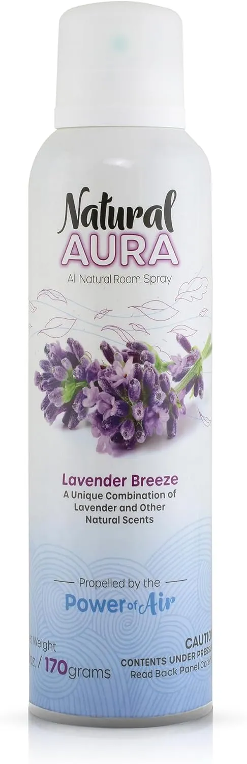 Lavender Breeze Room Spray - Long Lasting Calming Scent - 100% Plant Based - Pet and Kids Safe - 6oz.