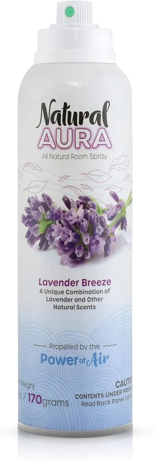 Lavender Breeze Room Spray - Long Lasting Calming Scent - 100% Plant Based - Pet and Kids Safe - 6oz.