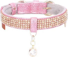 Leather with Pendant Adjustable Collar