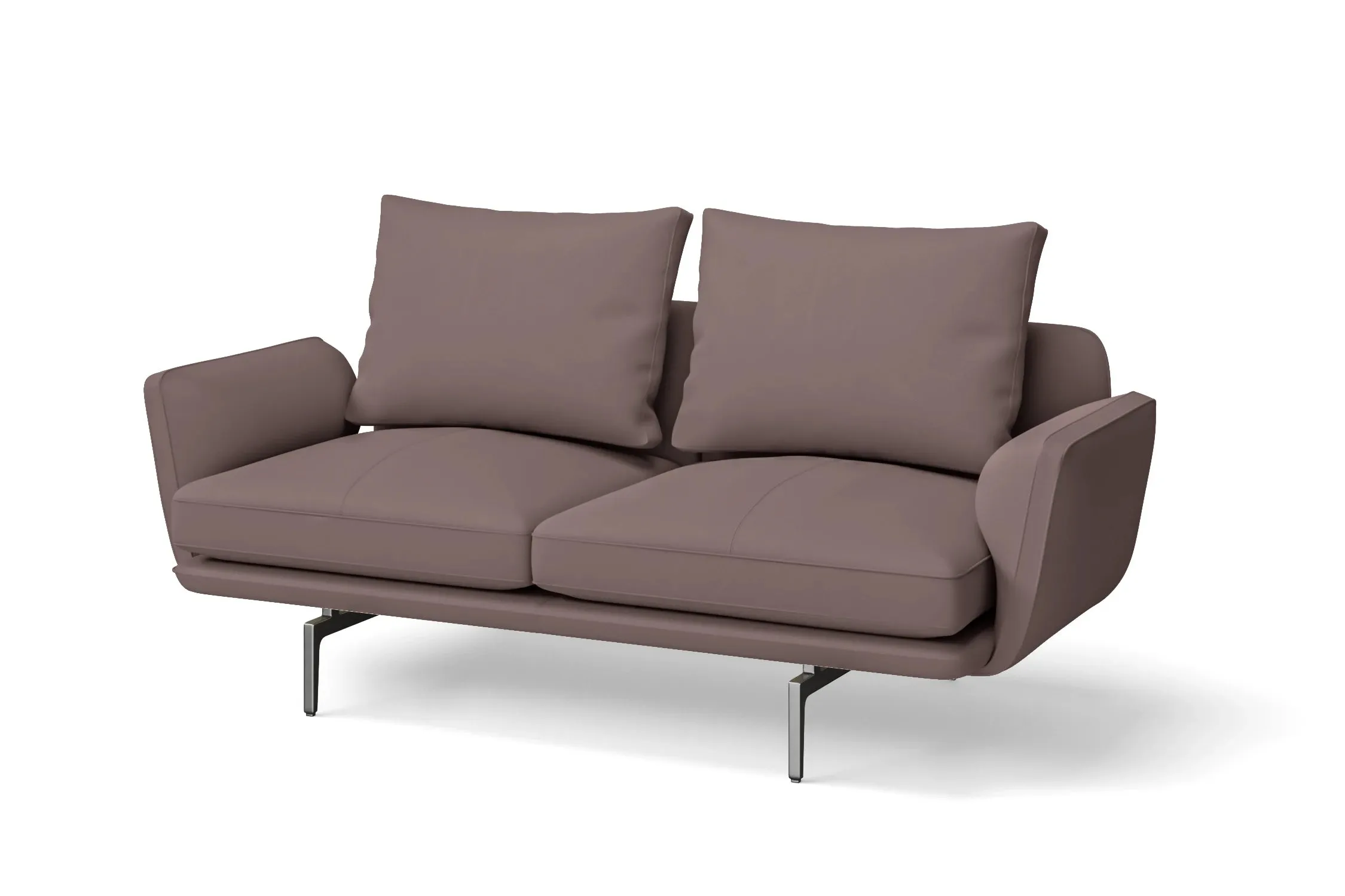 Legnano 2 Seater Sofa Rose Taupe Leather