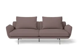 Legnano 3 Seater Sofa Rose Taupe Leather