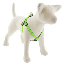 Lupine Reflective Step In Dog Harness 3/4" Wide 15"-21" Girth Green Diamond