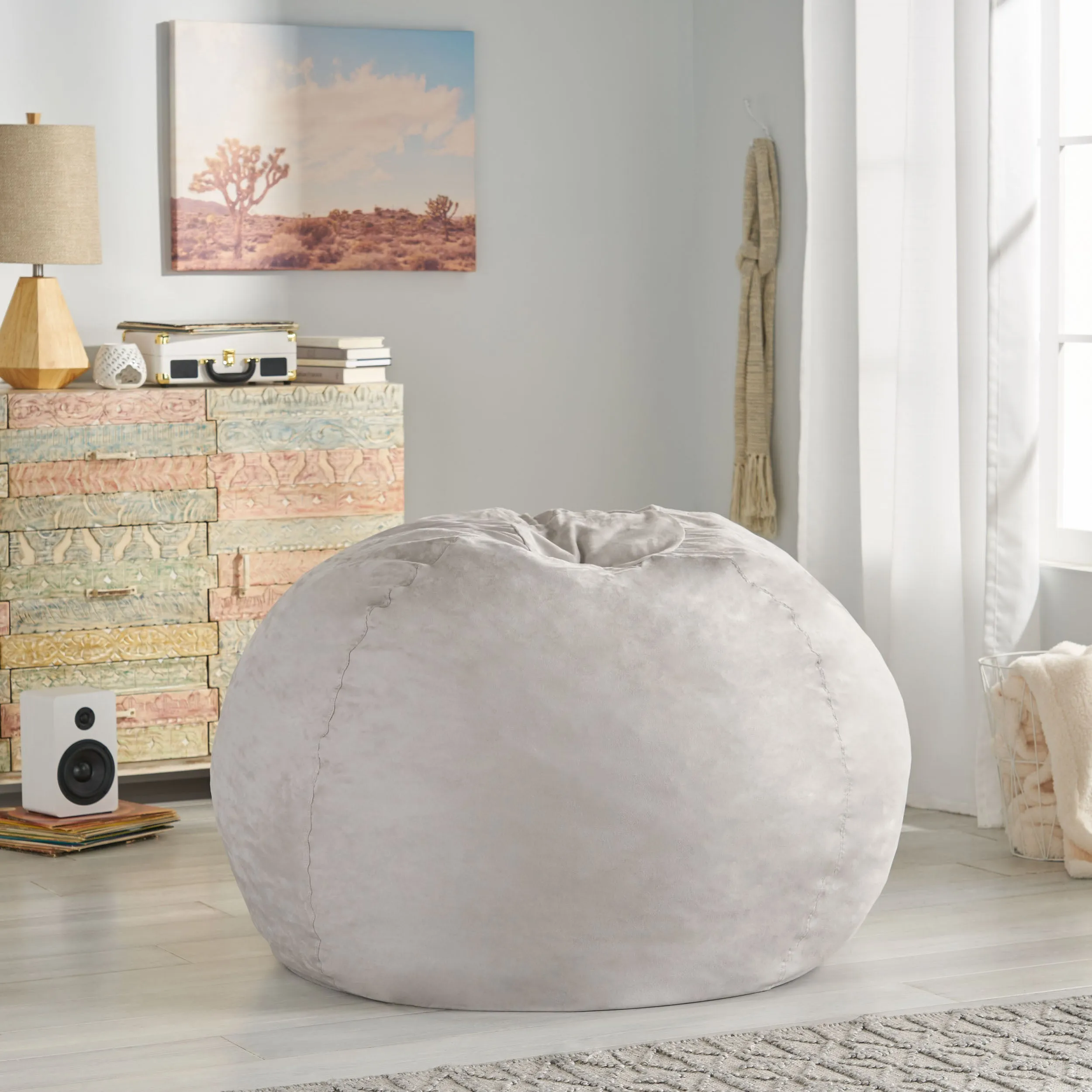 Lynnex Modern 5 Foot Microfiber Bean Bag