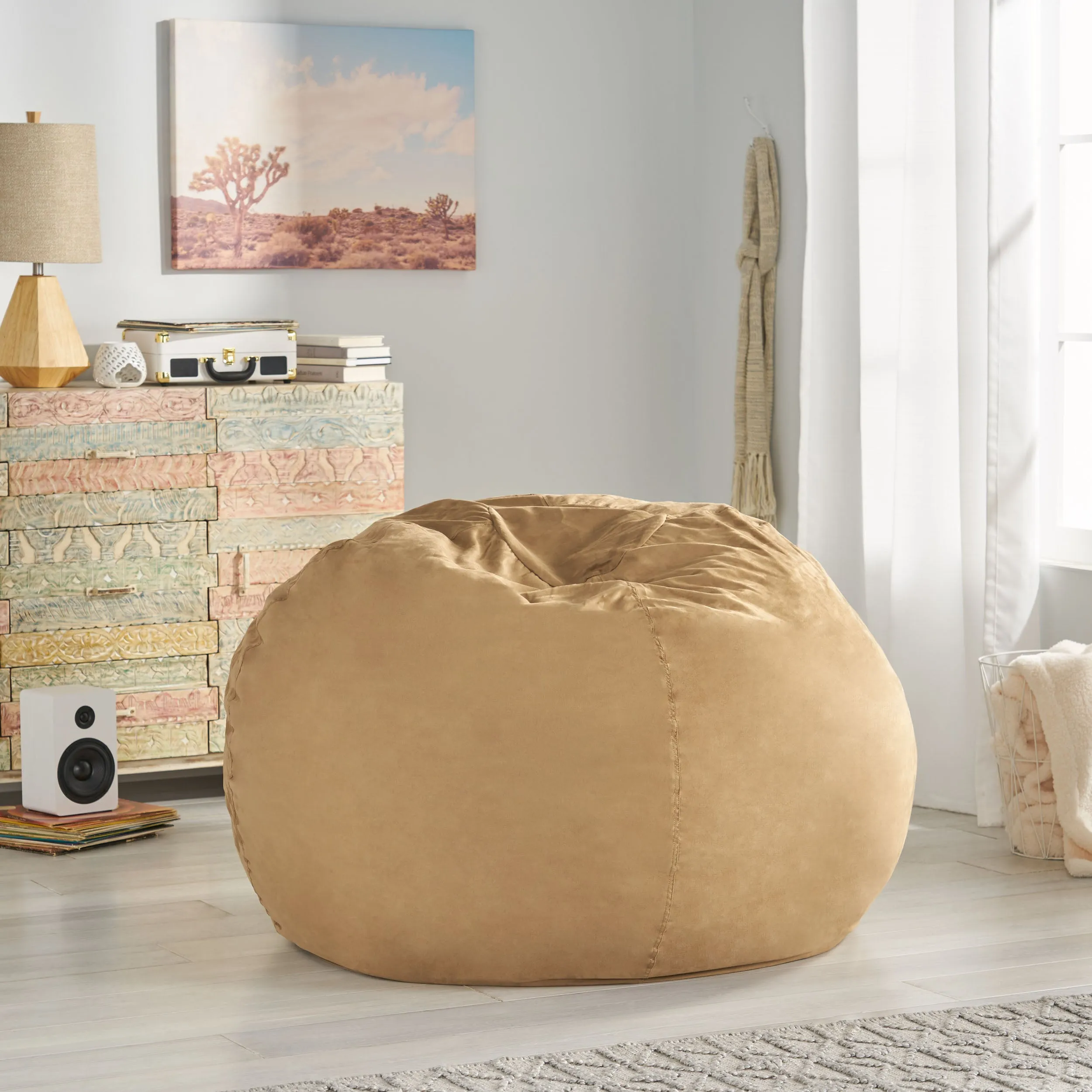 Lynnex Modern 5 Foot Microfiber Bean Bag