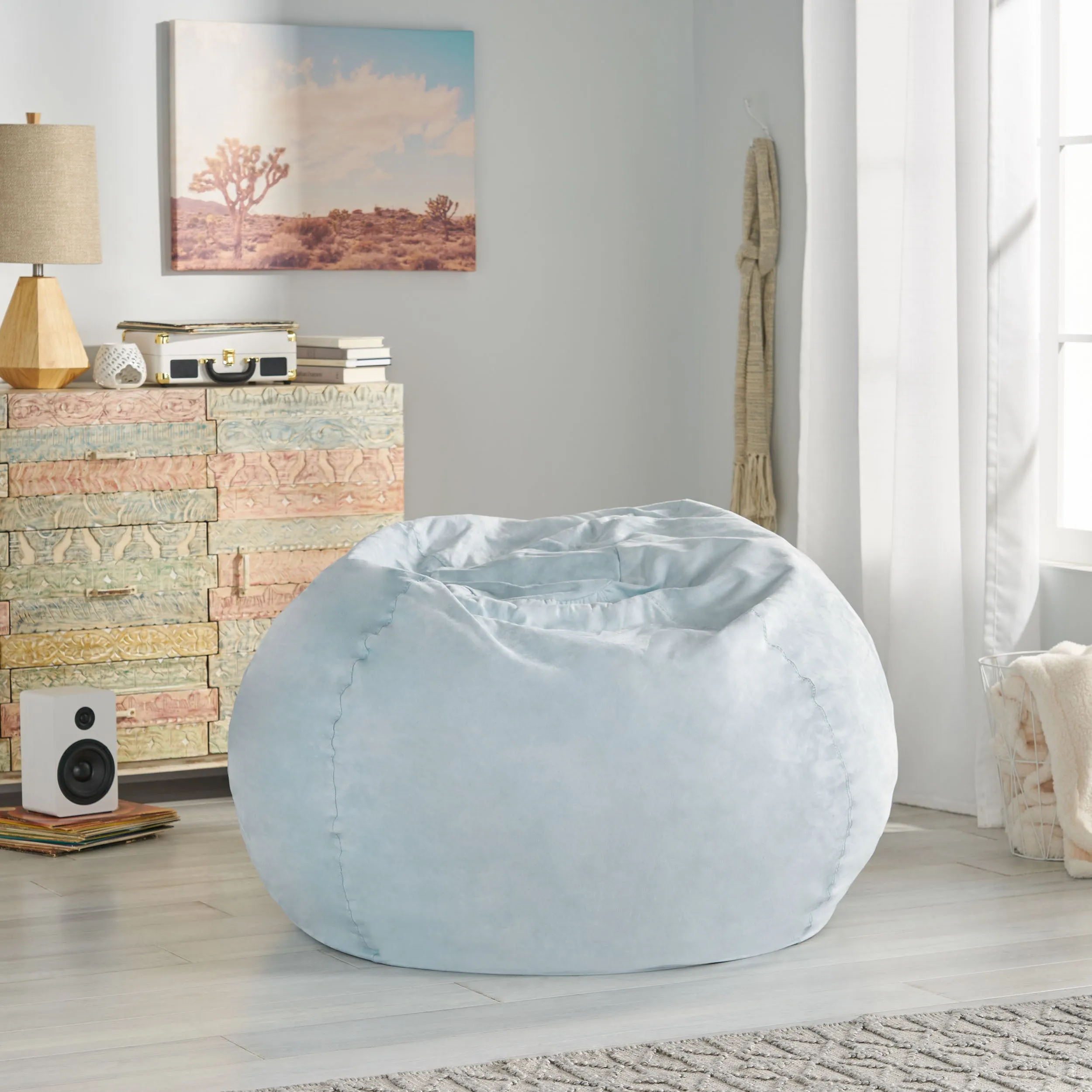 Lynnex Modern 5 Foot Microfiber Bean Bag
