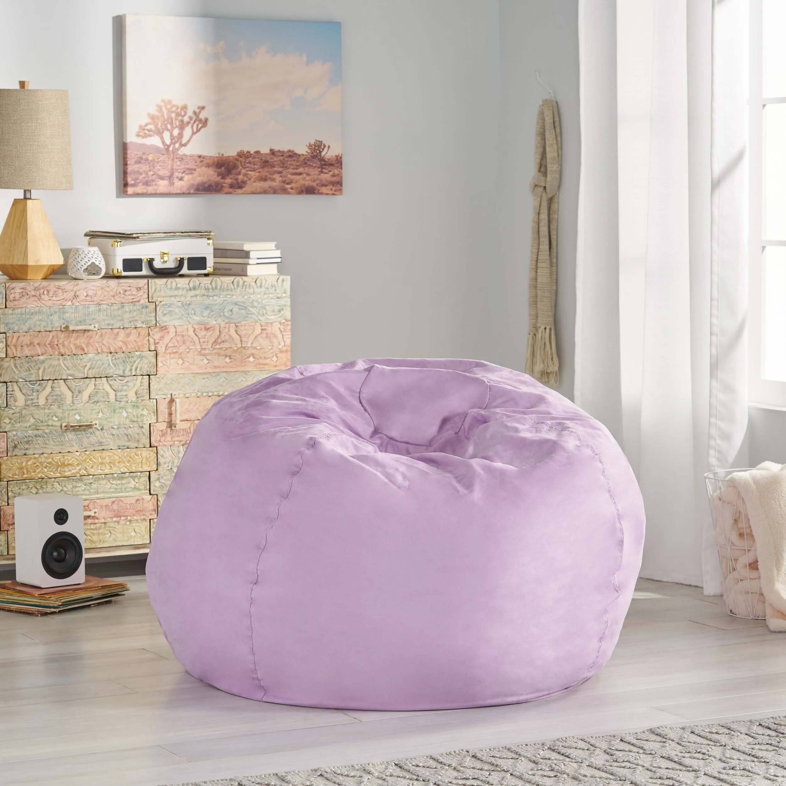 Lynnex Modern 5 Foot Microfiber Bean Bag