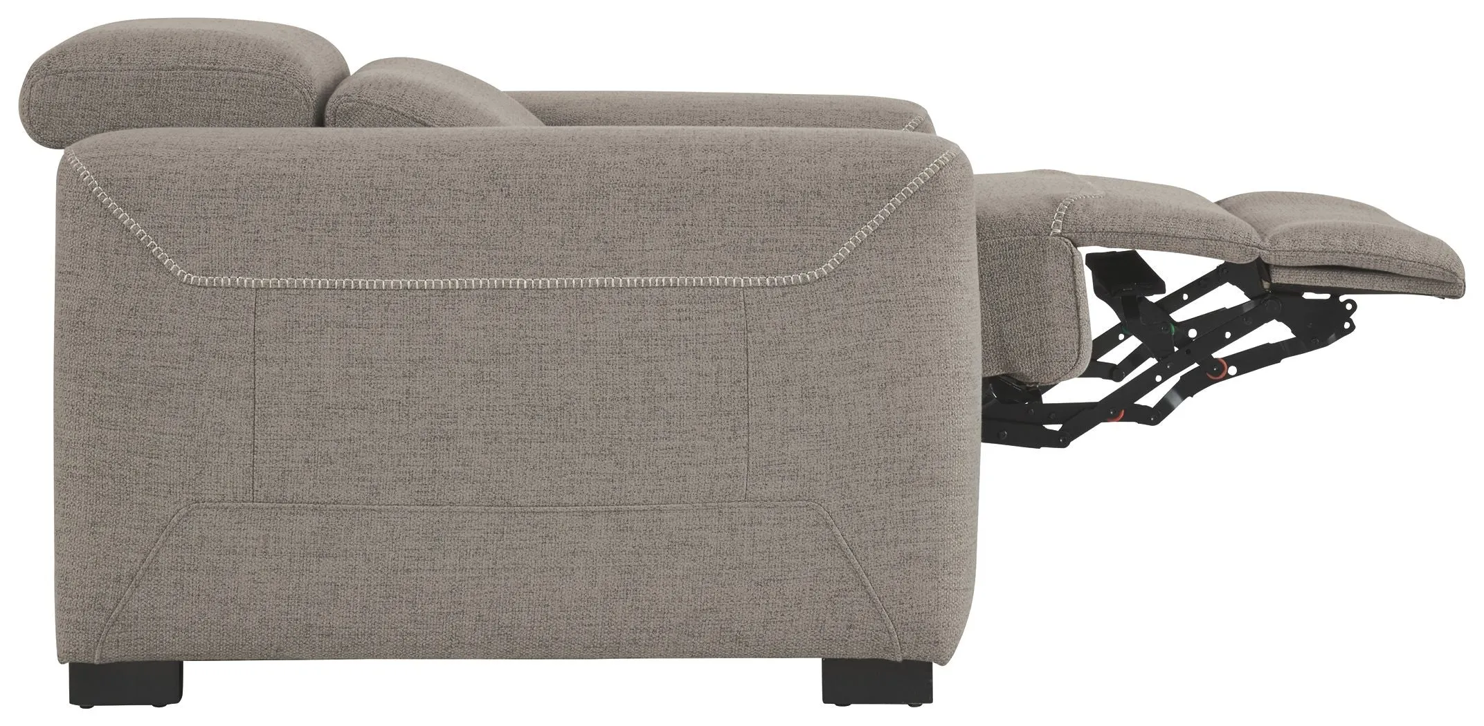 Mabton - Gray - Pwr Recliner/Adj Headrest