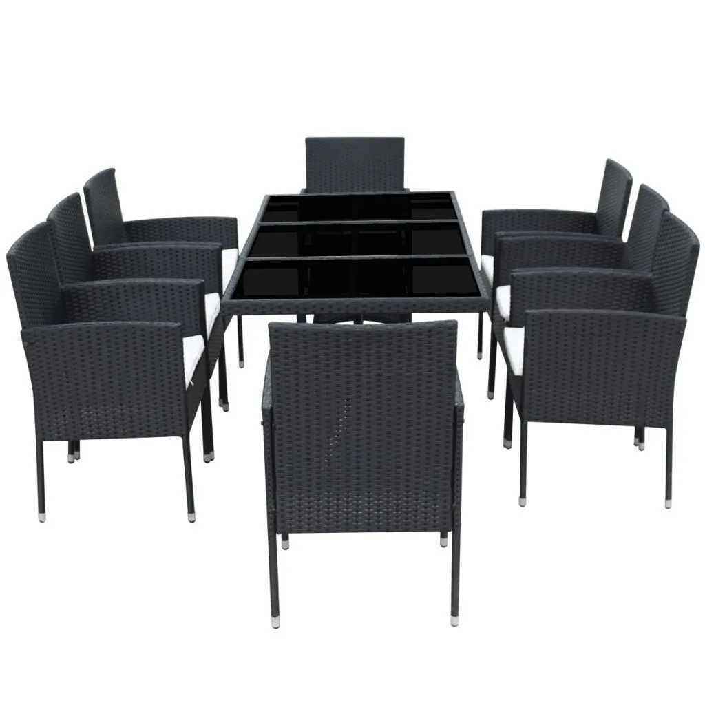Modern 8 Seater Polly Rattan Outdoor Set
