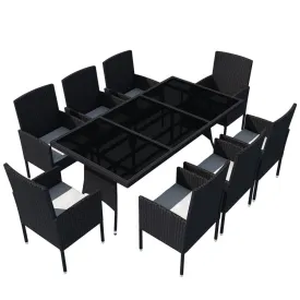 Modern 8 Seater Polly Rattan Outdoor Set