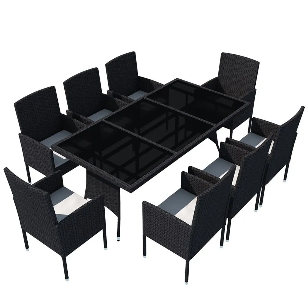 Modern 8 Seater Polly Rattan Outdoor Set