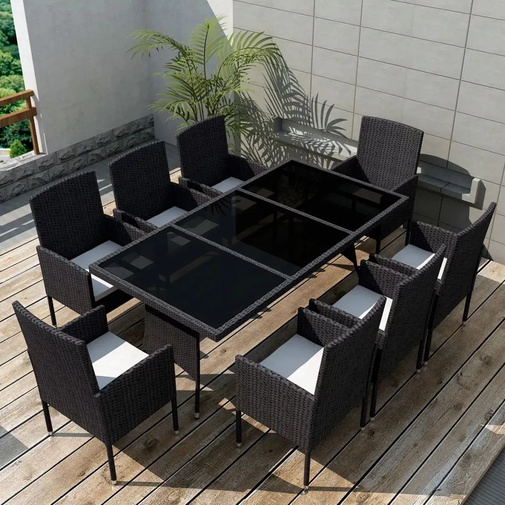Modern 8 Seater Polly Rattan Outdoor Set