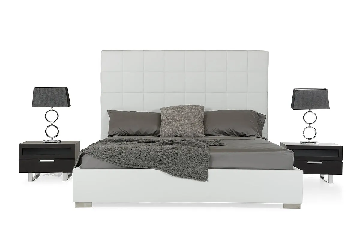 Modrest Francis - Modern White Leatherette Bed