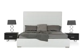 Modrest Francis - Modern White Leatherette Bed