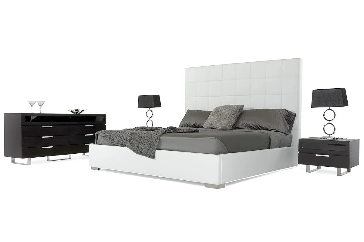 Modrest Francis - Modern White Leatherette Bed