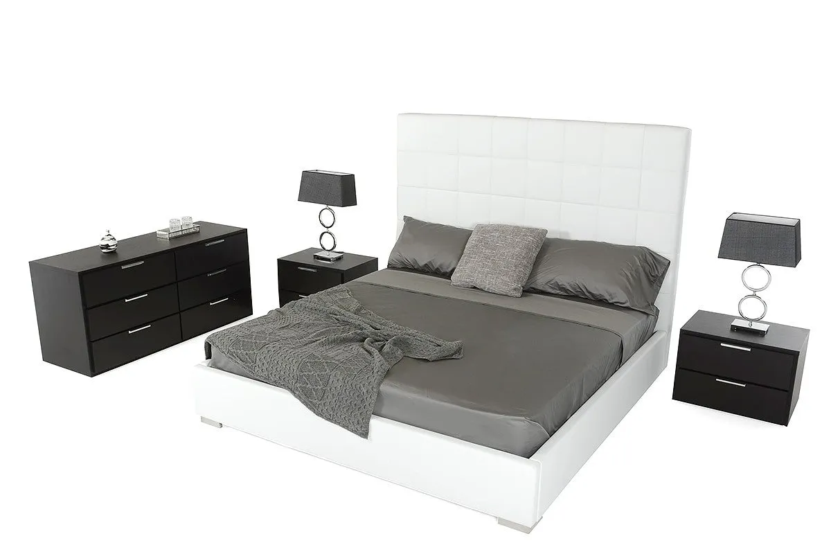 Modrest Francis - Modern White Leatherette Bed