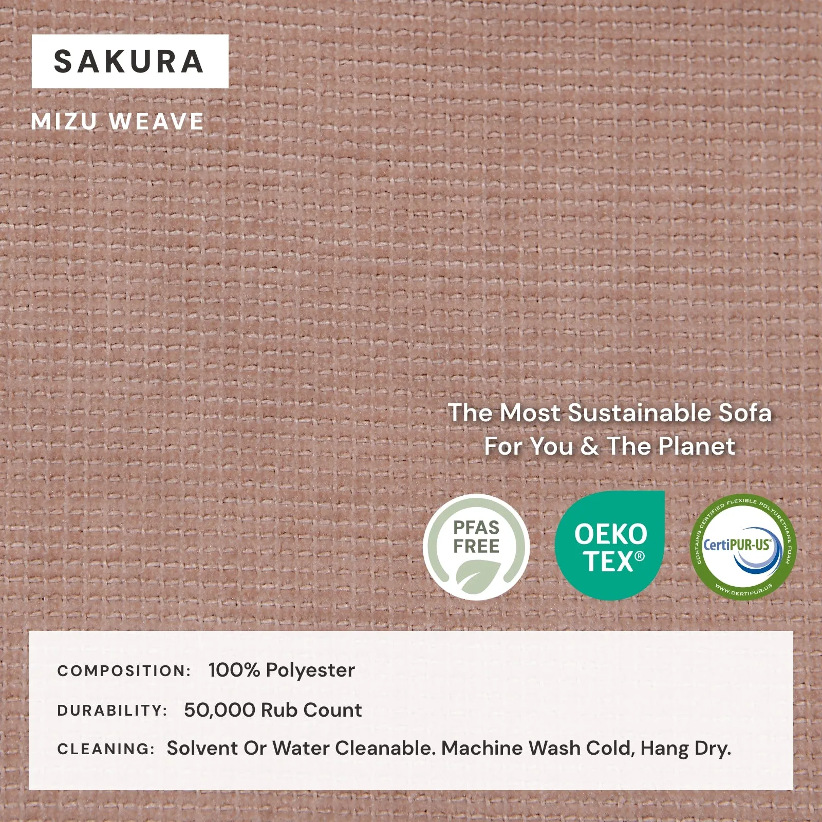 Modular Washable 3-Seater in Sakura | Deluxe  Seat | Cloud Pillow