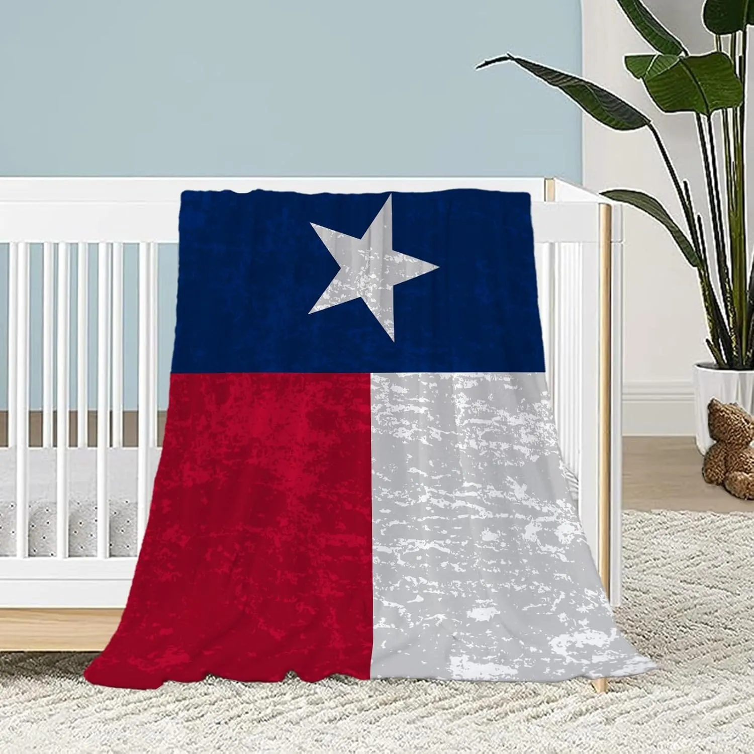 Neatee Living Patriotic Throw Blanket Baby Small 4th of July Memorial Day Fourth of July American Flag Blanket for Swaddle Toddler Veteran Day Stars and Stripes Red White Blue Blanket 30x40