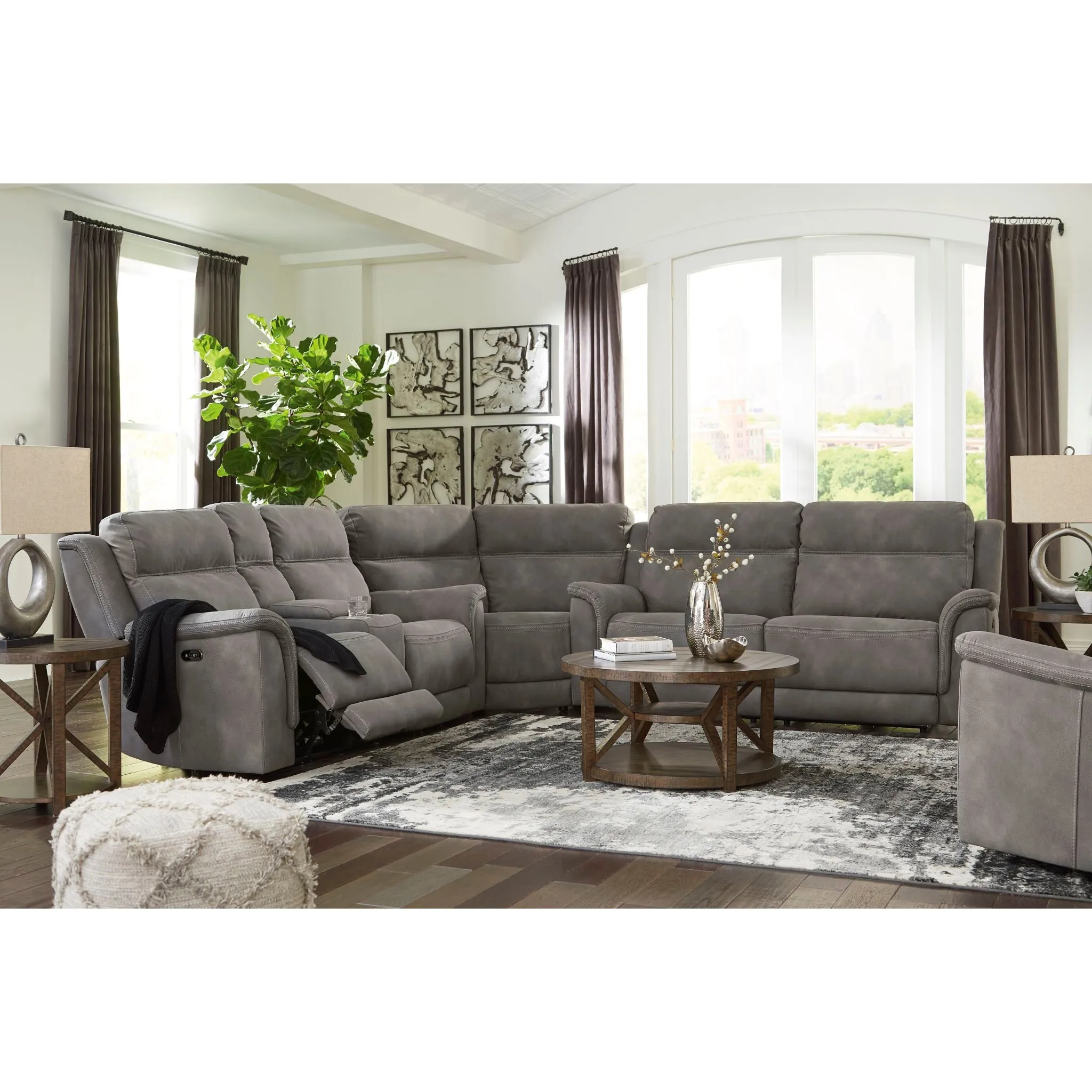Next-Gen DuraPella 3 Piece Power Reclining Sectional