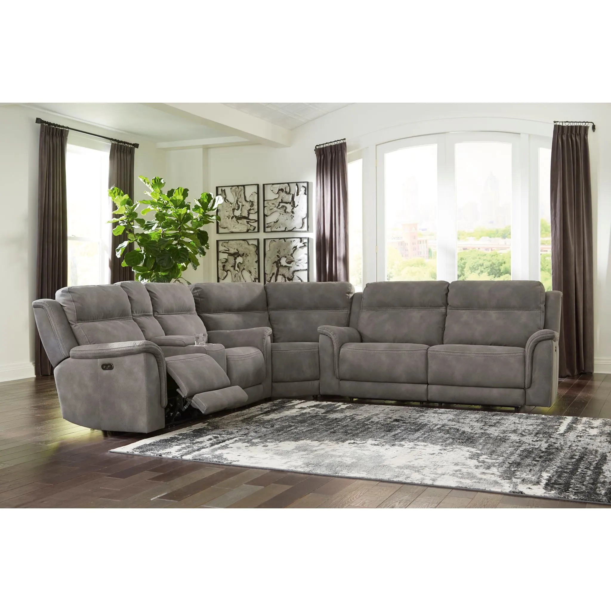 Next-Gen DuraPella 3 Piece Power Reclining Sectional