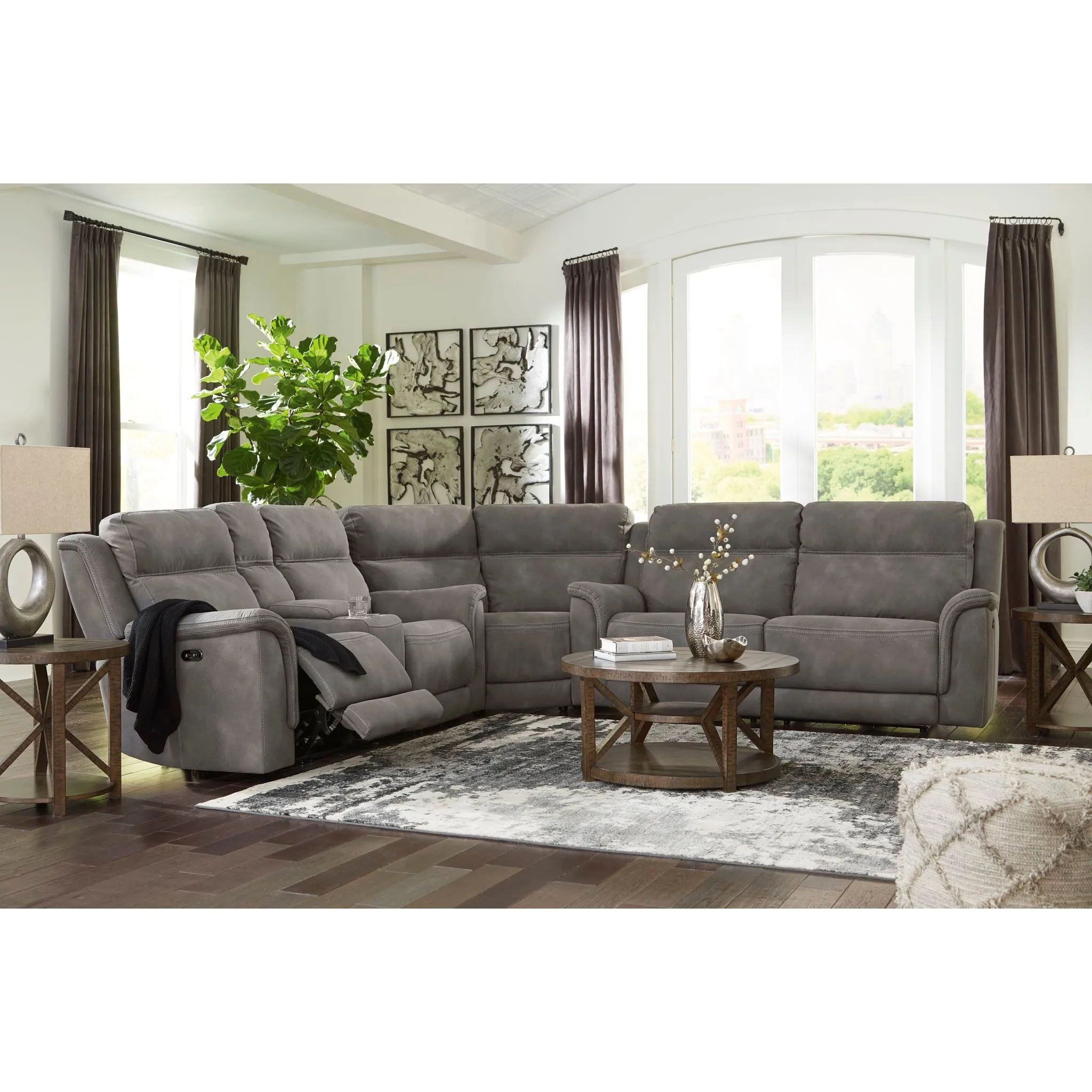 Next-Gen DuraPella 3 Piece Power Reclining Sectional