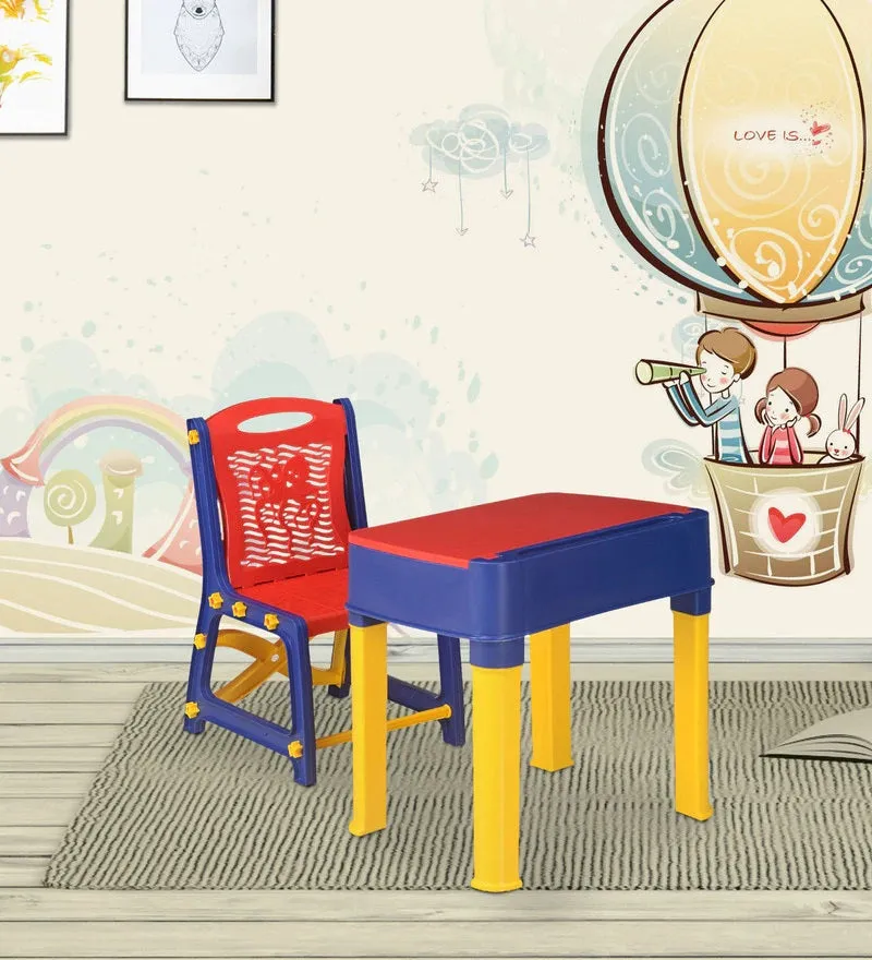 Nilkamal Apple Junior Study Set - Red And Blue