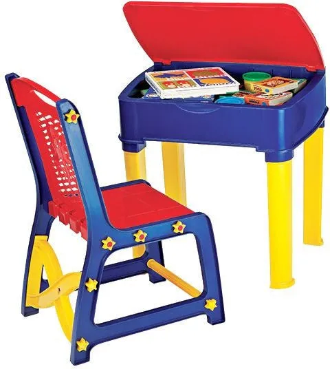 Nilkamal Apple Junior Study Set - Red And Blue