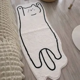 Nordic Cartoon Cute Cat Non Slip Floor Mat