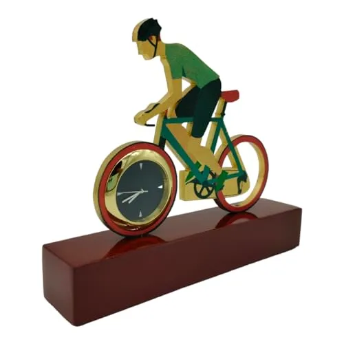 Nxz Digital Bicyclist Desk Clock, Home Décor Gift for Men, Women, Teens, Boys and Girls