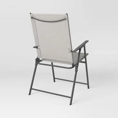 Open Box - Sling Folding Patio Chair - Tan - Room Essentials