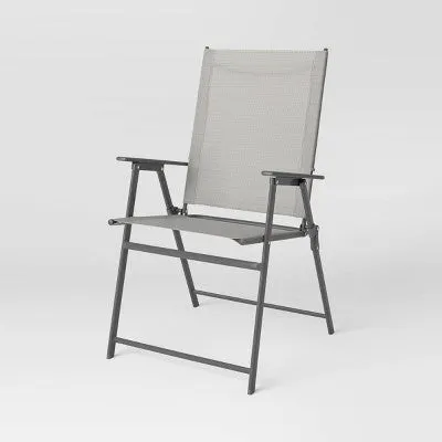 Open Box - Sling Folding Patio Chair - Tan - Room Essentials