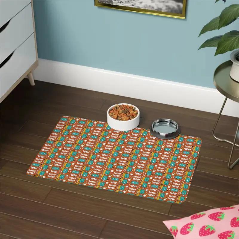 Pawsome Pet Food Mat for Fido Feast
