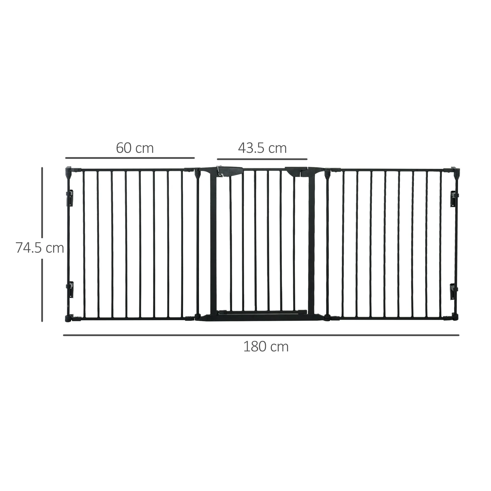 Pet Safety Gate 3-Panel Playpen Fireplace Christmas Tree Fence Stair Barrier